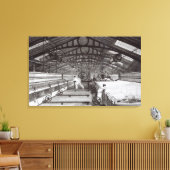 綿工場インテリア キャンバスプリント (インサイチュ (リビング))