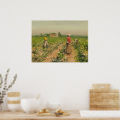 綿摘み – William G. Gaulファインアートポスター ポスター (キッチン)