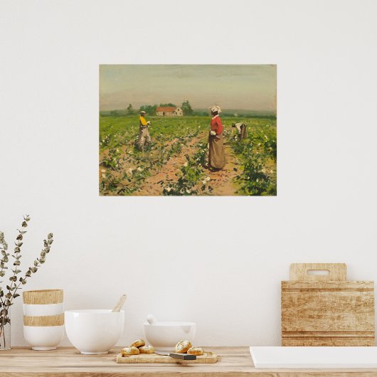 綿摘み – William G. Gaulファインアートポスター ポスター (キッチン)