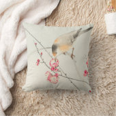 綿枕パーソナライズされたイニシャル日本の鳥 クッション (ブランケット)