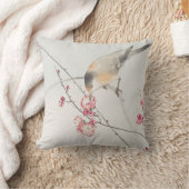 綿枕パーソナライズされたイニシャル日本の鳥 クッション (ブランケット)