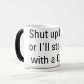 綿棒のマグ モーフィングマグカップ (正面左)