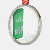 綿棒の綿棒 メタルオーナメント (左)