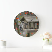 綿毛のようなキツツキの時計はサイズ及び形を選びます ラージ壁時計 (ホーム)