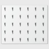 綿毛のようなキツツキ ラッピングペーパー (フラット)