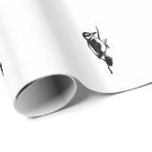 綿毛のようなキツツキ ラッピングペーパー (ロールコーナー)