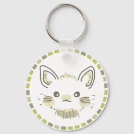 綿毛のような柔らかい質感のうさぎデザイン キーホルダー