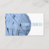 綿糸の素材質感ビジネスカード 名刺 (正面)