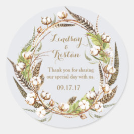 綿素朴フローラ結婚ズ ラウンドシール