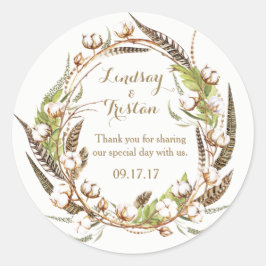 綿素朴フローラ結婚ズ ラウンドシール