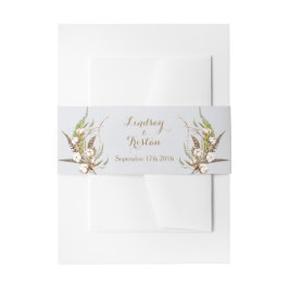 綿素朴フローラ結婚ズ 招待状ベリーバンド