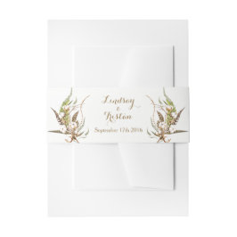 綿素朴フローラ結婚ズ 招待状ベリーバンド