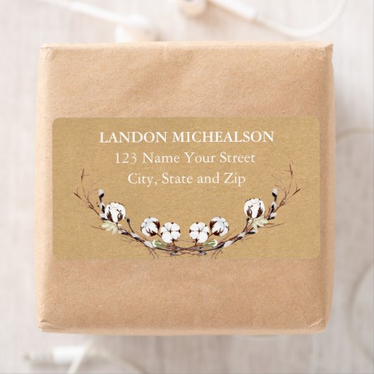 綿素朴住所 シール (インサイチュ)