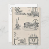 綿紡績1 ポストカード (正面/裏面)