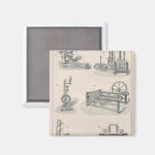 綿紡績1 マグネット (正面/裏面)