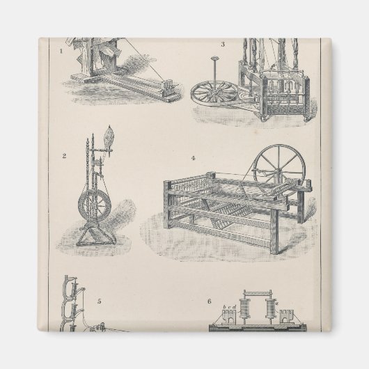 綿紡績1 マグネット (正面)