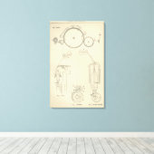 綿紡績II キャンバスプリント (インサイチュ (ウッドフロア))