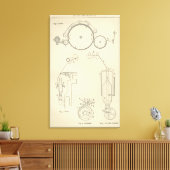 綿紡績II キャンバスプリント (インサイチュ (リビング))