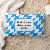 綿花の微妙なバイエルン ランバークッション (ブランケット)