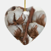 綿花の心臓の形をした2周年 セラミックオーナメント (裏面)