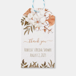 綿花ブライダルシャワーギフトラベル ギフトタグ