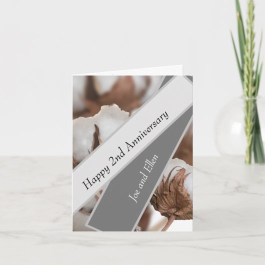 綿花工場で2周年 カード (正面)