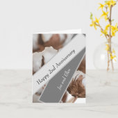 綿花工場で2周年 カード (黄色い花)