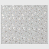 綿花模様 ラッピングペーパー (フラット)