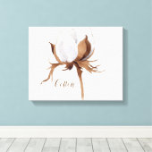 綿花水彩キャンバス印刷 キャンバスプリント (インサイチュ (ウッドフロア))