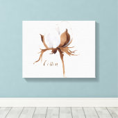 綿花水彩キャンバス印刷 キャンバスプリント (インサイチュ (ウッドフロア))