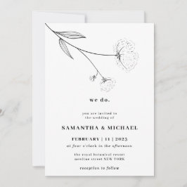 綿花白澄ん植物学 招待状