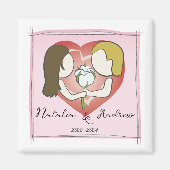 綿花記念日 マグネット (正面)