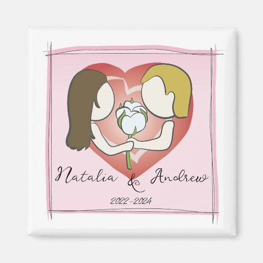 綿花記念日 マグネット (正面)