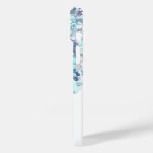 綿菓子かわいいブルーシルバーグリッター水色 Case-Mate iPhoneケース (裏面 / 左)