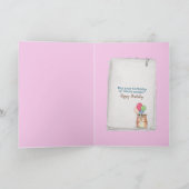 綿菓子の円錐形の誕生日 カード (内部)