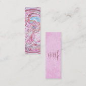 綿菓子の曼荼羅のしおりの名刺 スキニー名刺 (正面/裏面)