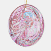 綿菓子の曼荼羅のオーナメント セラミックオーナメント (左)