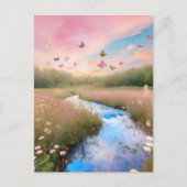 綿菓子の雲 ポストカード (正面)