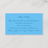 綿菓子の青で白黒 名刺 (裏面)