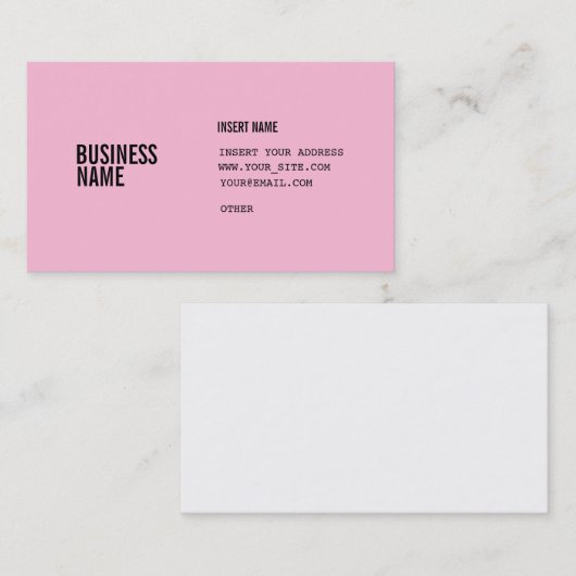 綿菓子の黒によって凝縮させるフォント 名刺 (正面/裏面)