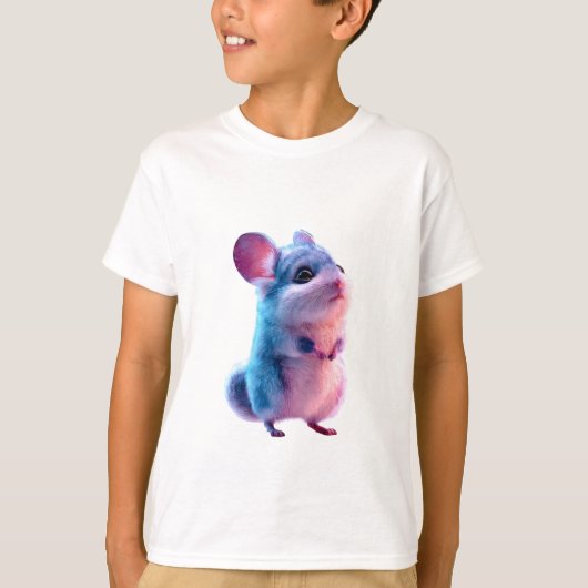 綿菓子チンチラ キッズ Tシャツ (正面)