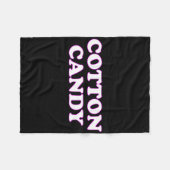 綿菓子ハロウィーンのコスチューム私が綿のふりをする フリースブランケット (正面(横))