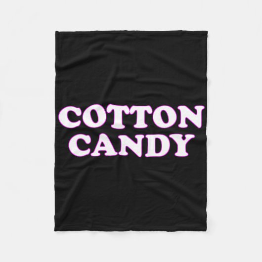 綿菓子ハロウィーンのコスチューム私が綿のふりをする フリースブランケット (正面)