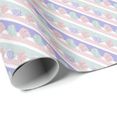 綿菓子バッグストライプ包装紙 ラッピングペーパー (ロールコーナー)