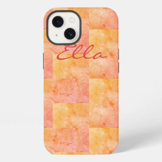 綿菓子パッチワーク iPhoneケース (裏面)