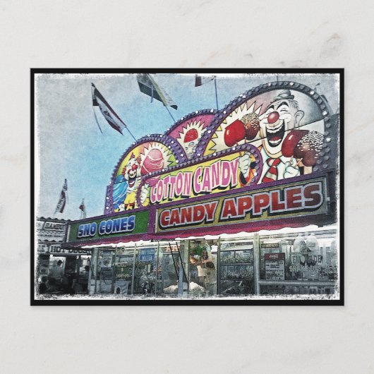 「綿菓子」の郵便はがき ポストカード (正面)