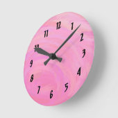 綿菓子 ラウンド壁時計 (傾斜)