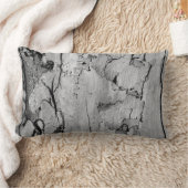 綿装飾用クッション13x21自然白黒 ランバークッション (ブランケット)