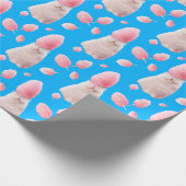 綿飴の毛の猫 ラッピングペーパー (角)