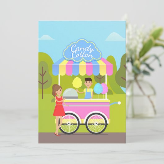 綿飴通り食品 招待状 (スタンド正面)